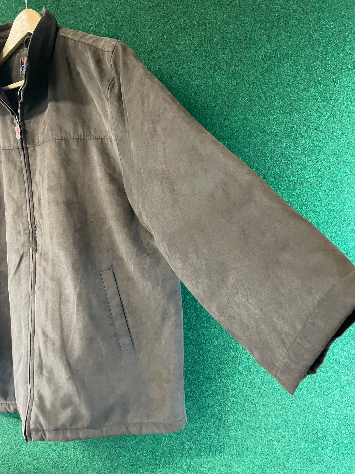 Honda & GATHERS - Insulated Brown Suede Style Exterior with HONDA Logo Lined Jacket