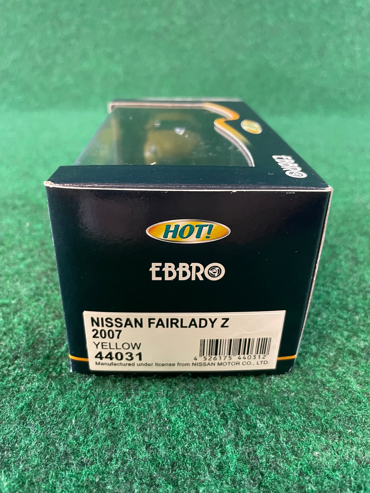 EBBRO - 2007 Nissan Fairlady Z Yellow 1/43 Scale Diecast