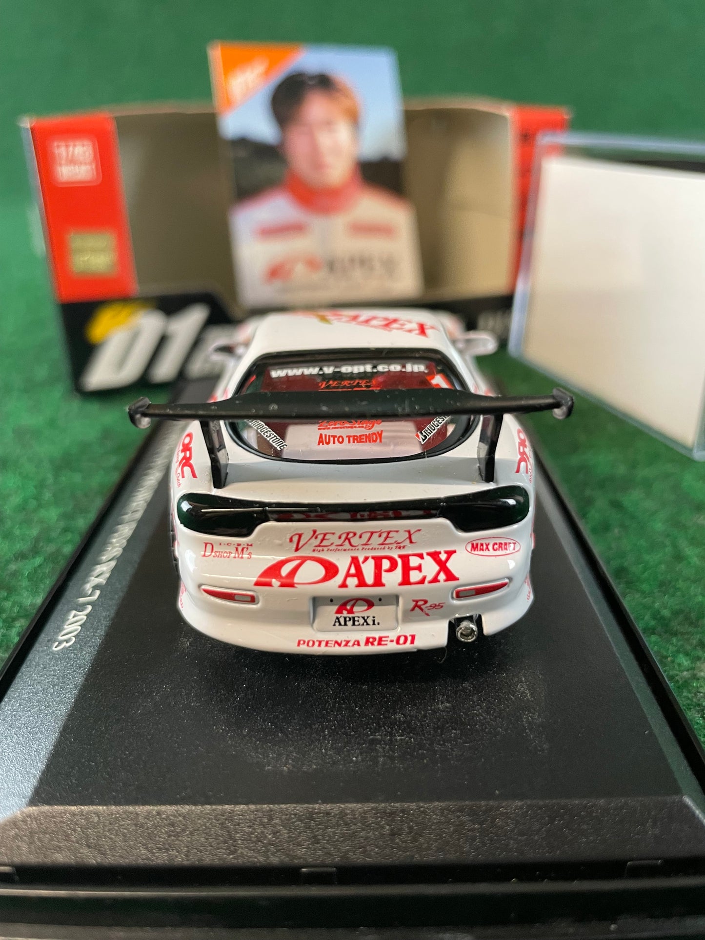 DISM D1 Grand Prix Memorial - 2003 A’pexi Mazda RX-7 1/43 Scale Diecast