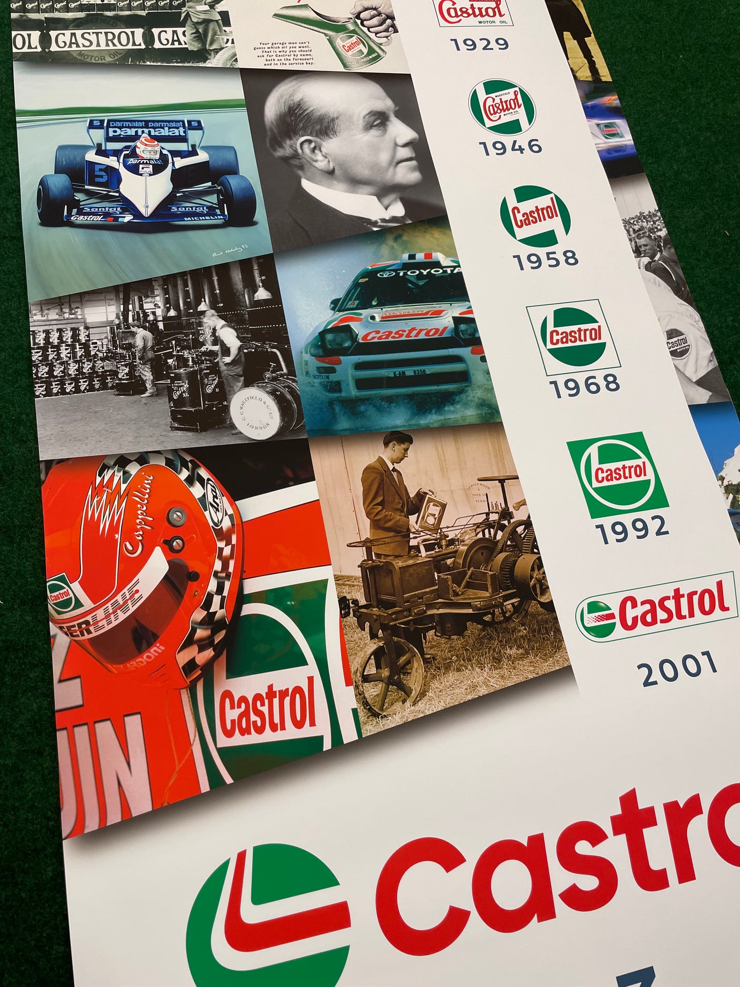 CASTROL Oil - 2023 100 year Company Logo History Timeline Trade Show Display Banner