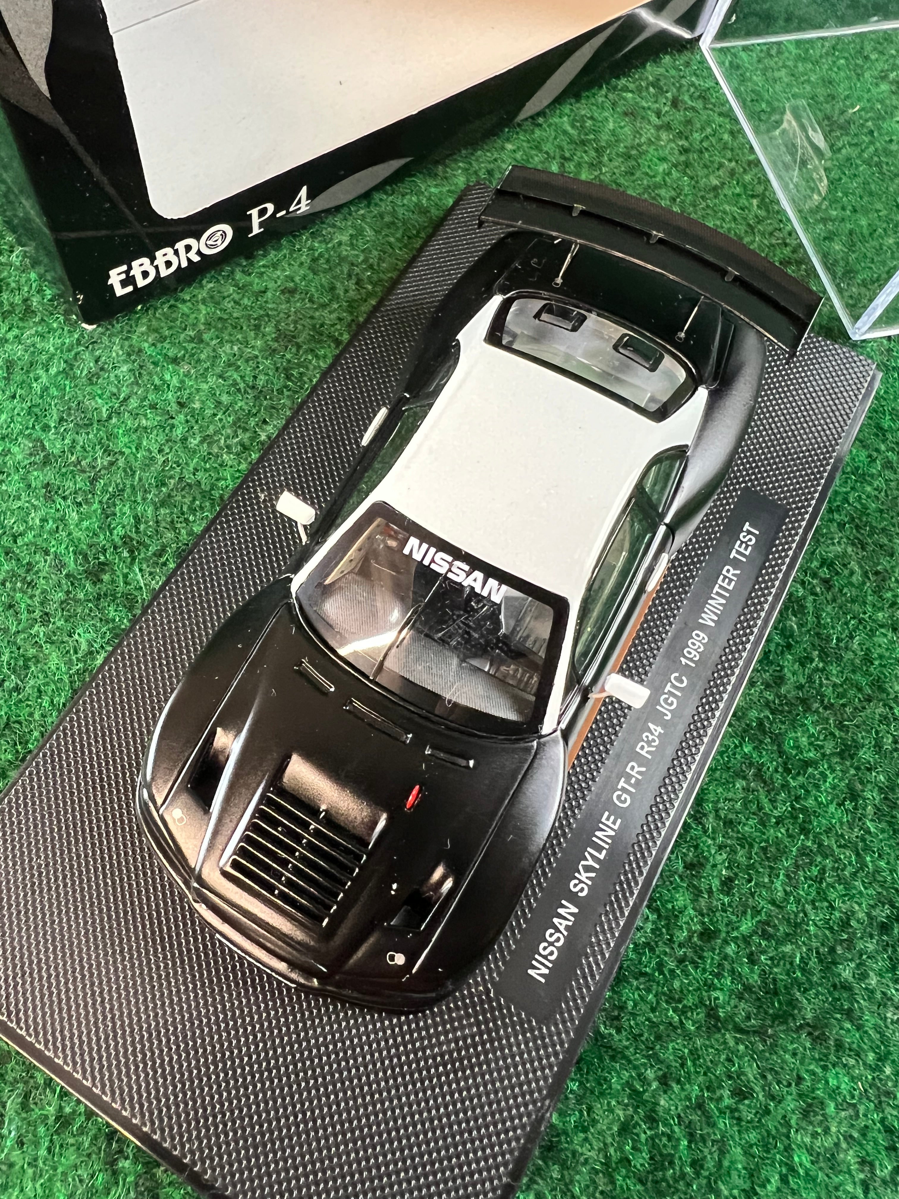 EBBRO P-4 Nissan Skyline R34 GTR 1999 Winter Test Car 1/43
