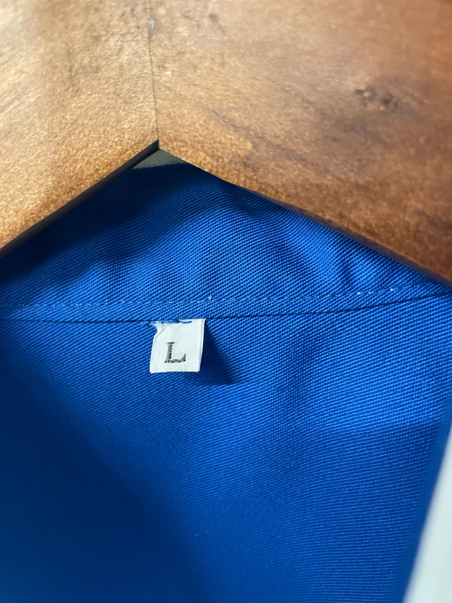 Calsonic Team IMPUL - Blue & White Long Sleeve Buttondown Crew Shirt