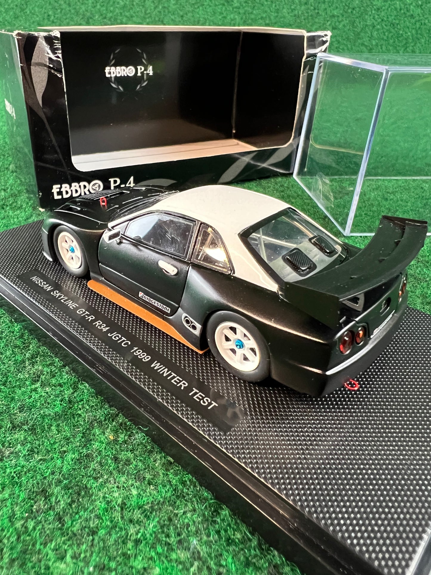 EBBRO P-4 Nissan Skyline R34 GTR 1999 Winter Test Car 1/43 Scale Diecast