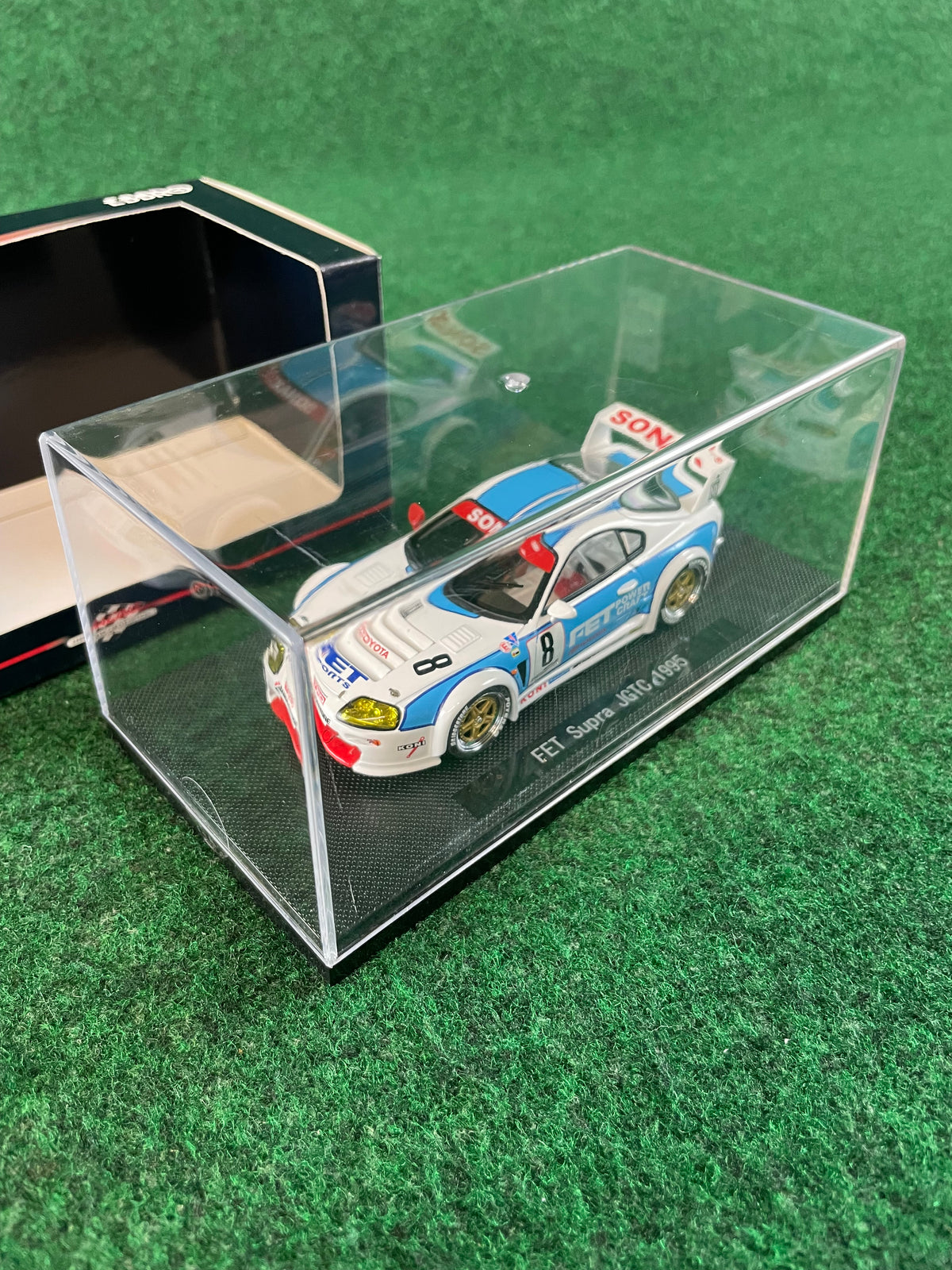EBBRO - 1995 JGTC FET Sonax Toyota Supra 1/43 Scale Diecast