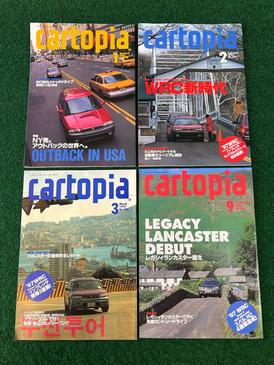 Cartopia - 1997  Subaru of Japan (Fuji Heavy Indistries) Monthly Magazine Set: Legacy Outback Set