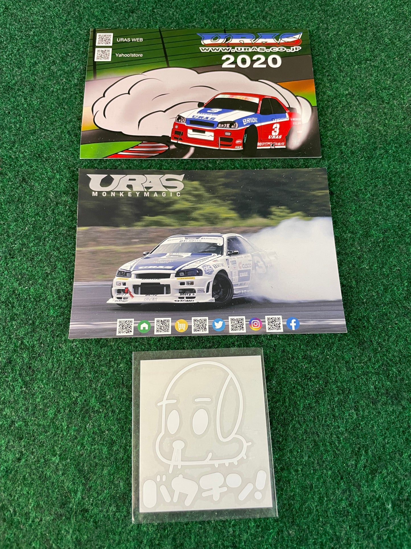 URAS - Card and Sticker Decal Set of 3