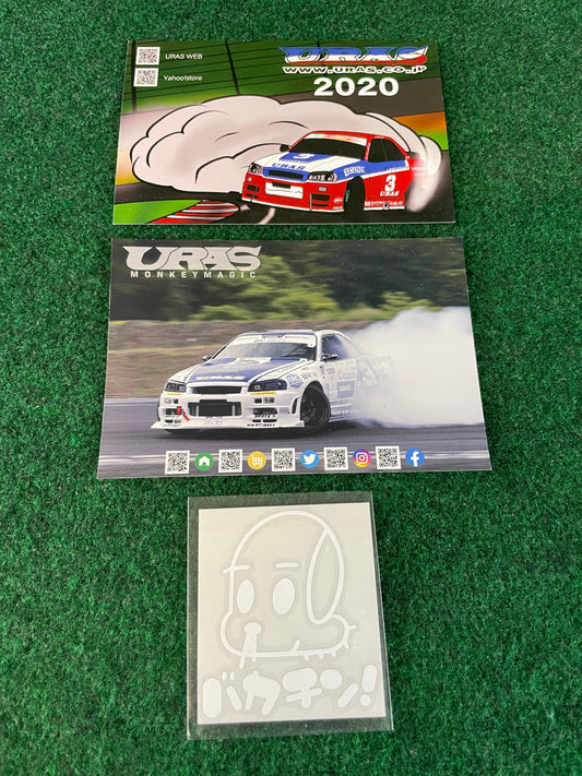 URAS - Card and Sticker Decal Set of 3