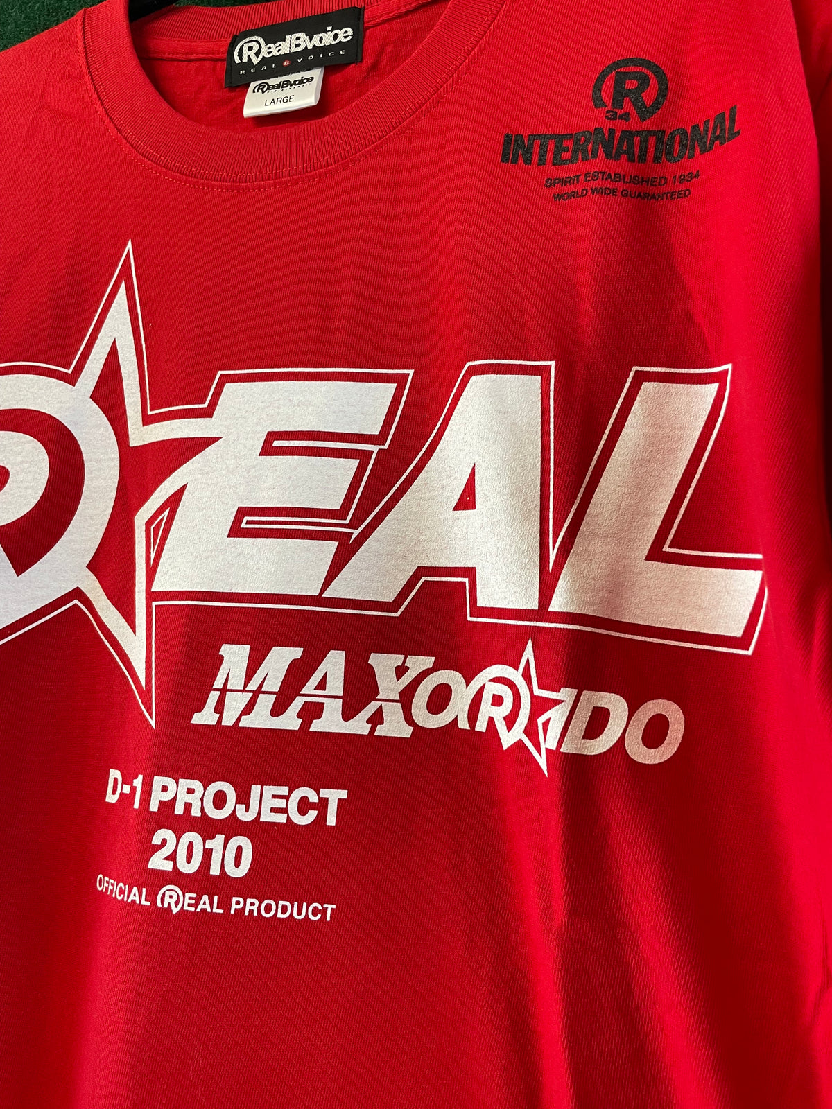Max Orido REAL D1GP Project 2010 Red T-Shirt (L)