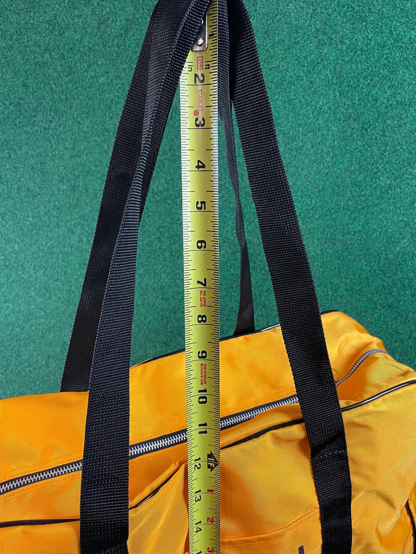 SUBARU - Vintage Original Fuji Gunma Seikyo Japanese Dealership Yellow Duffle Travel Bag