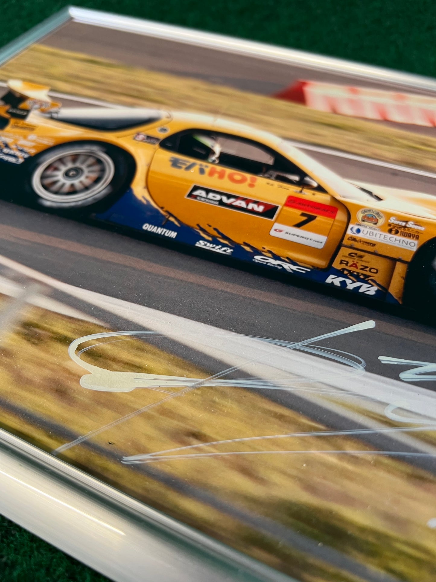 RE Amemiya 2007 Mazda RX-7 SUPER GT - Framed Autographed Photograph