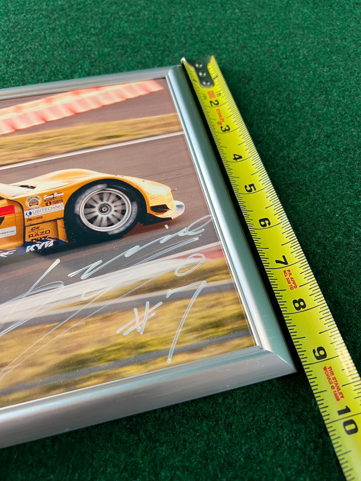 RE Amemiya 2007 Mazda RX-7 SUPER GT - Framed Autographed Photograph