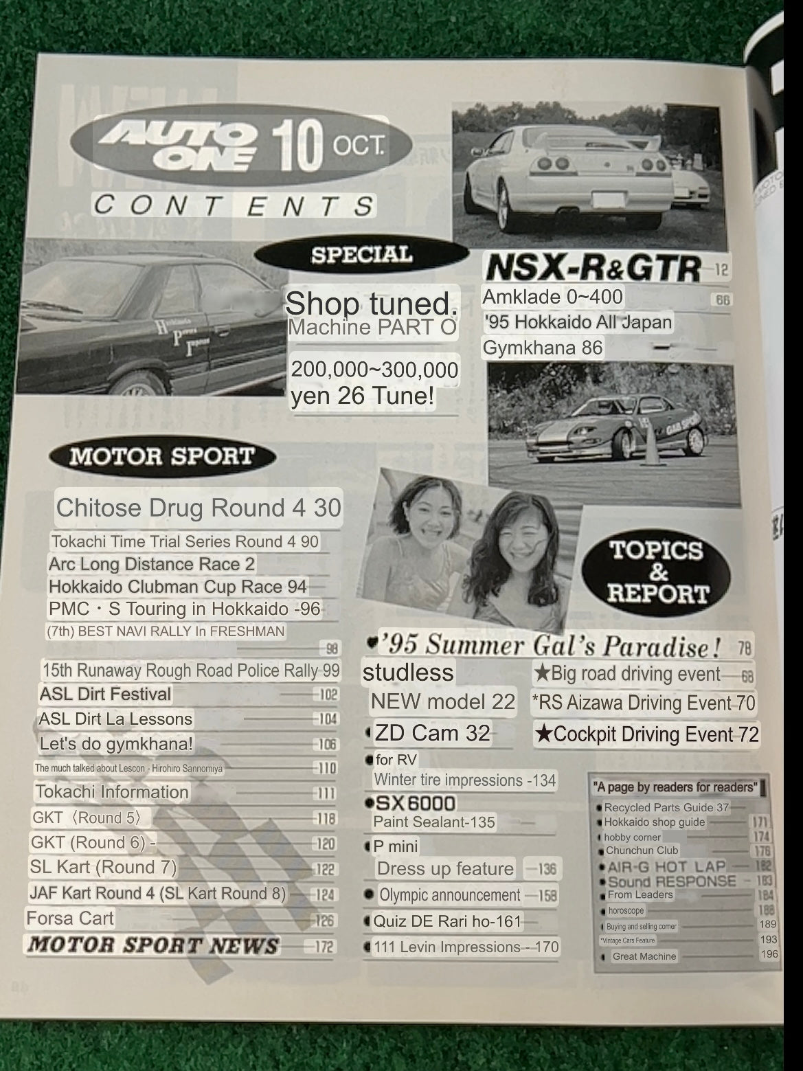 Auto One (Hokkaido) Magazine September & October 1995 Set