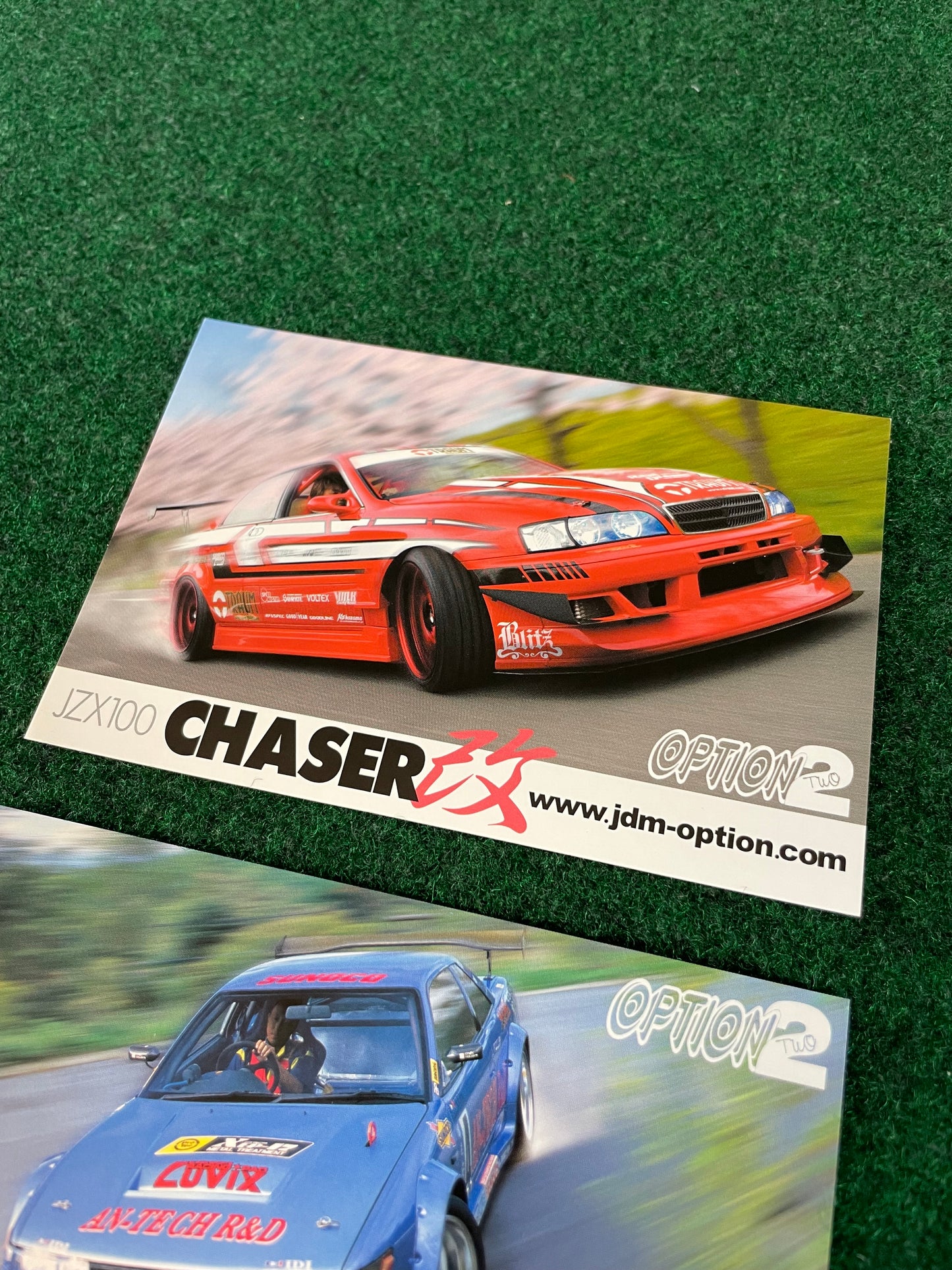 OPTION2 Magazine - Special Appendix Nissan Silvia S13 & Toyota Chaser JZX100 Postcards Set of 2