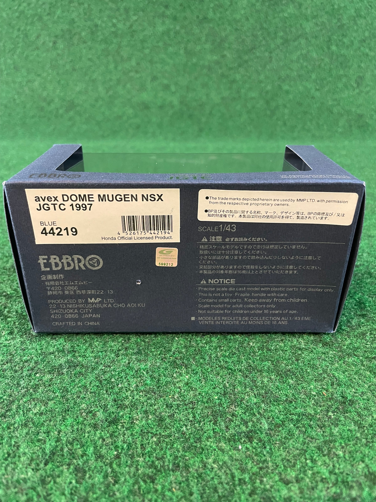 EBBRO - Legends of JGTC avex DOME Mugen 1997 Honda NSX 1/43 Scale Diecast