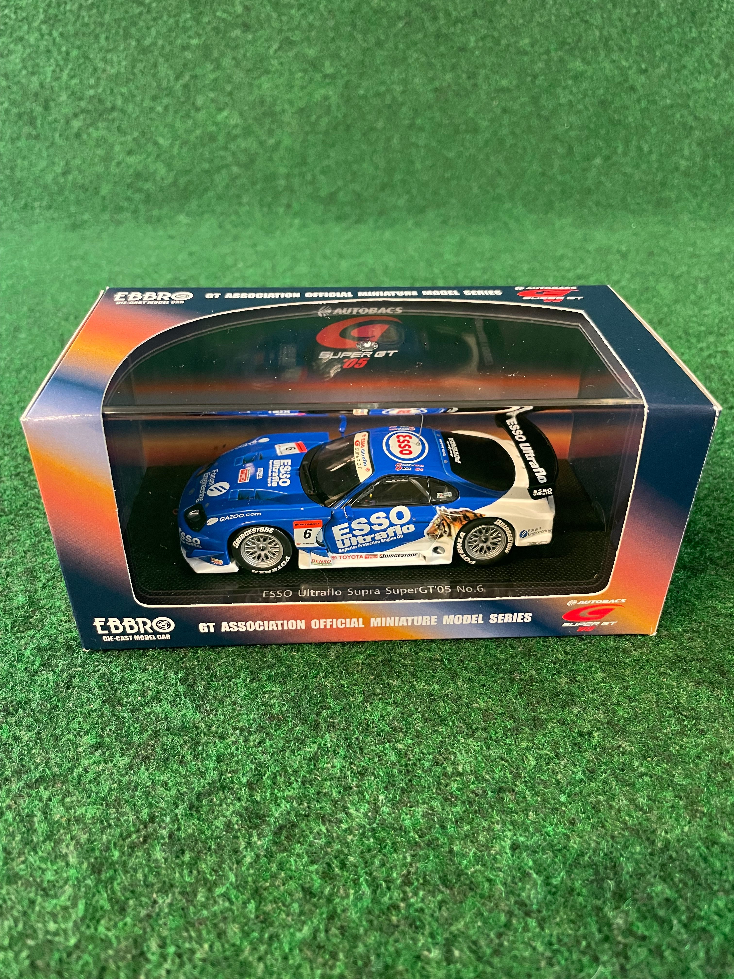 貴重品EBBRO 1/43 ESSO Ultraflo TOYOTA Supra 1/43 Ebbro ESSO Ultraflo Toyota Supra JGTC 2004 car #6 #592
