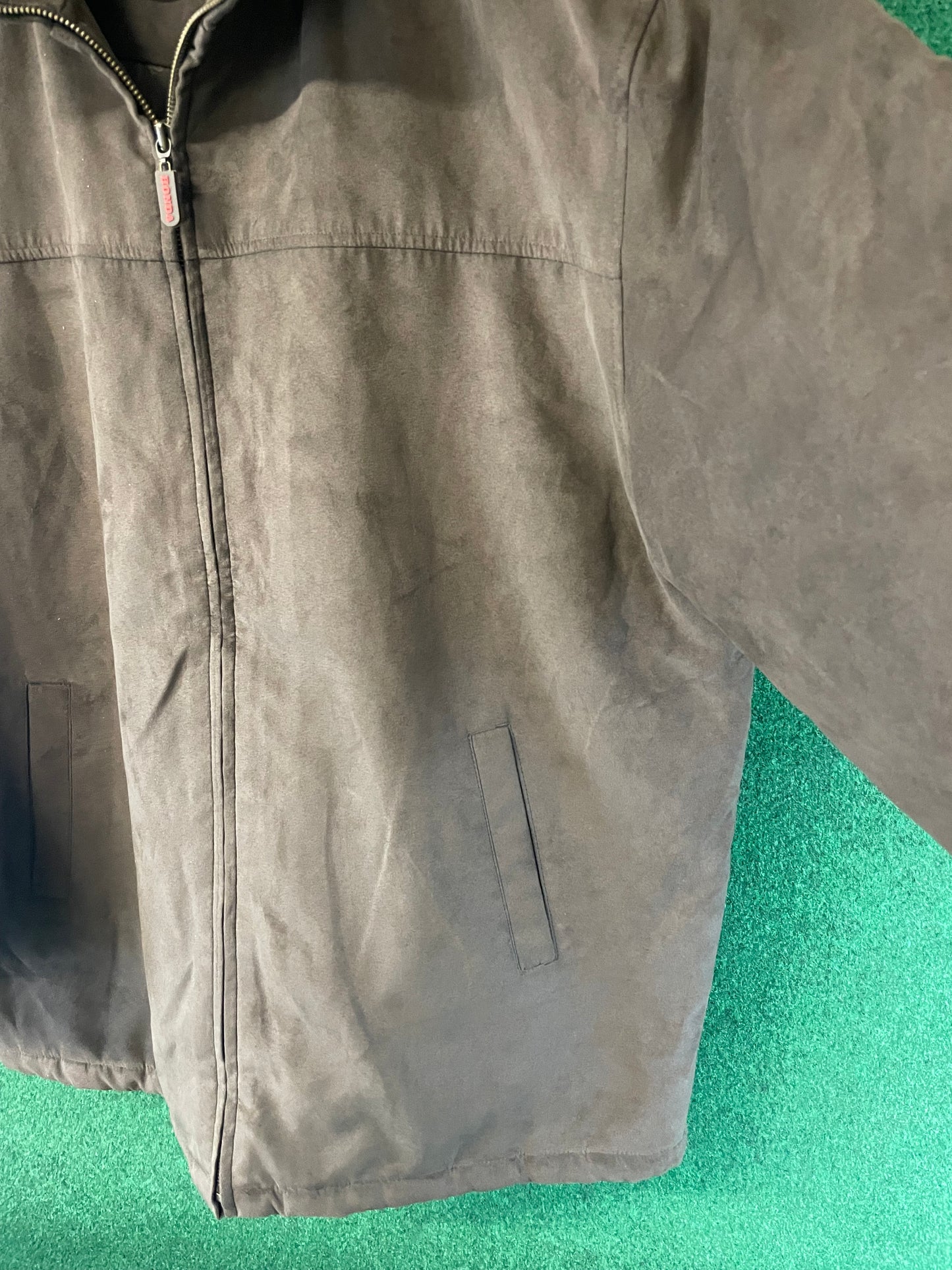 Honda & GATHERS - Insulated Brown Suede Style Exterior with HONDA Logo Lined Jacket