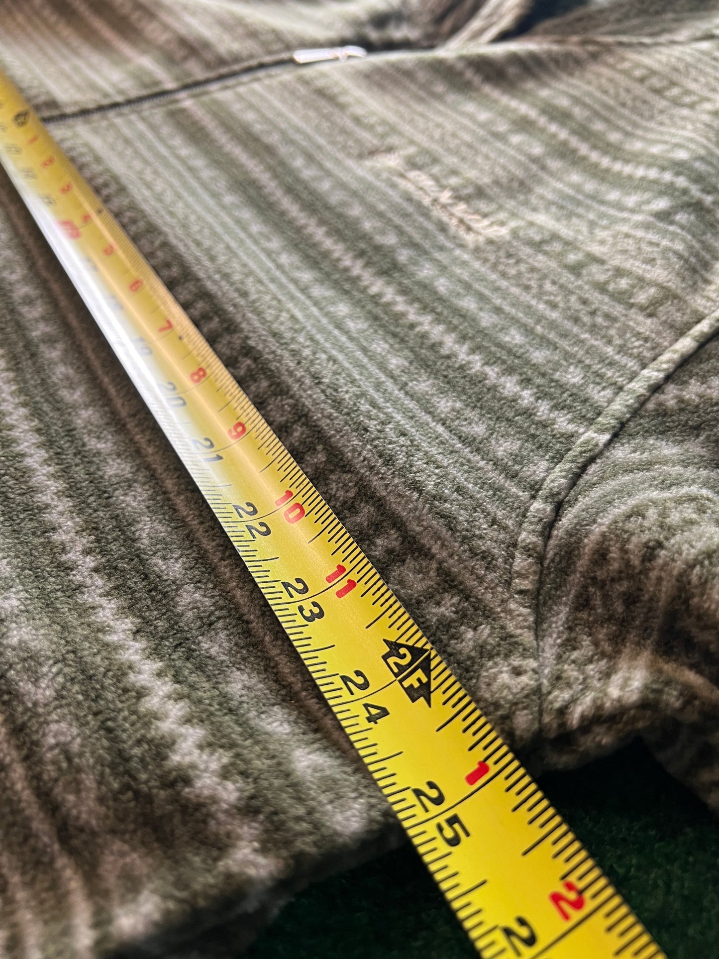 DUNLOP Motorsport - Green/Tan Patterned Fleece Zip Up Jacket - 3L