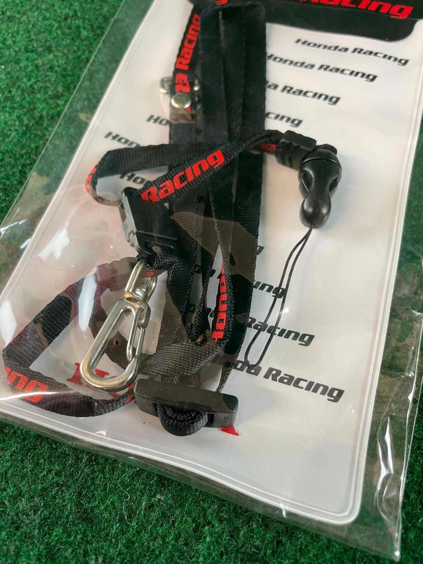 Honda Racing - Black/Red Neck Strap and Pass Holder