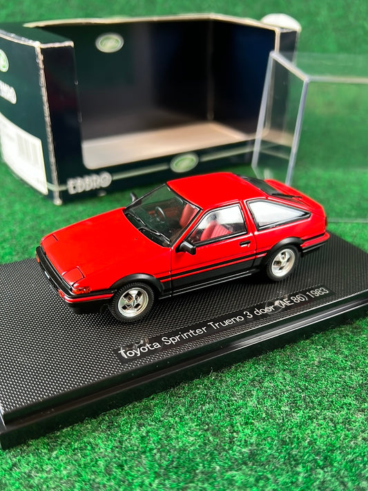 EBBRO Oldies: Toyota Sprinter Trueno AE86 3 Door - Red 1/43 Scale Diecast