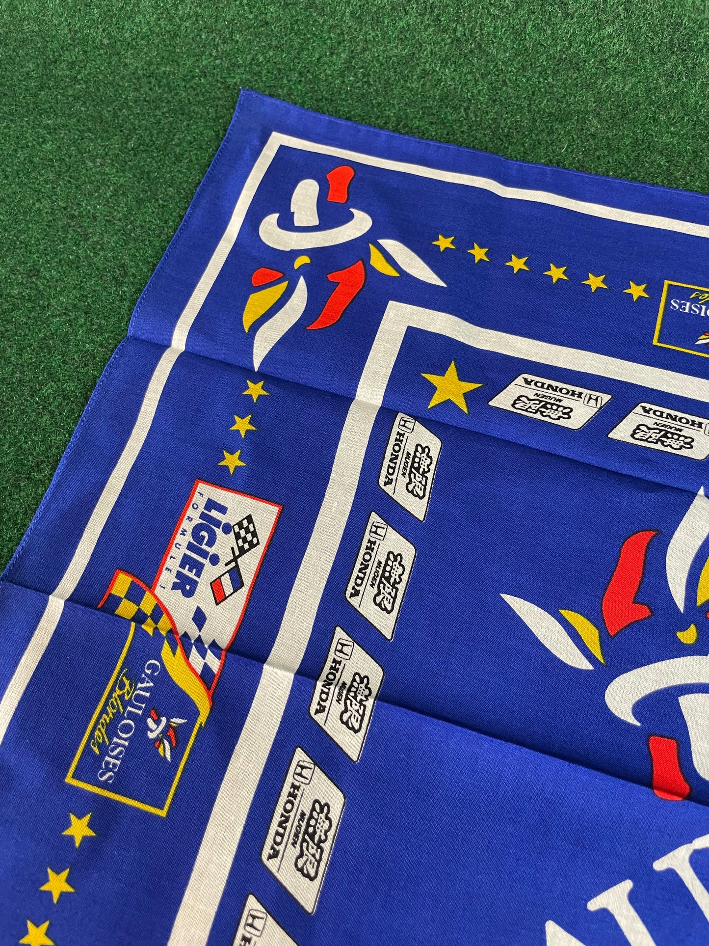 MUGEN Honda Gauloises Blondes Ligier Formula 1 Vintage Bandana Handkerchief Towel