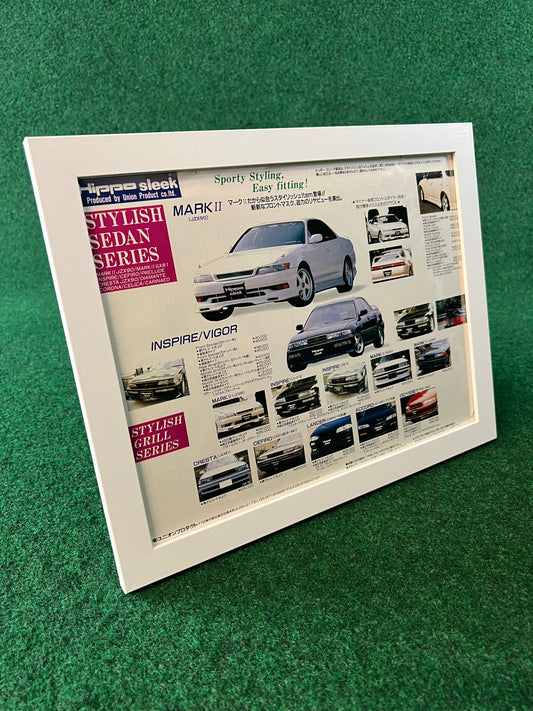 Hippo Sleek Aero Parts “Stylish Sedan Series” - Framed Advertisement Picture (1996)