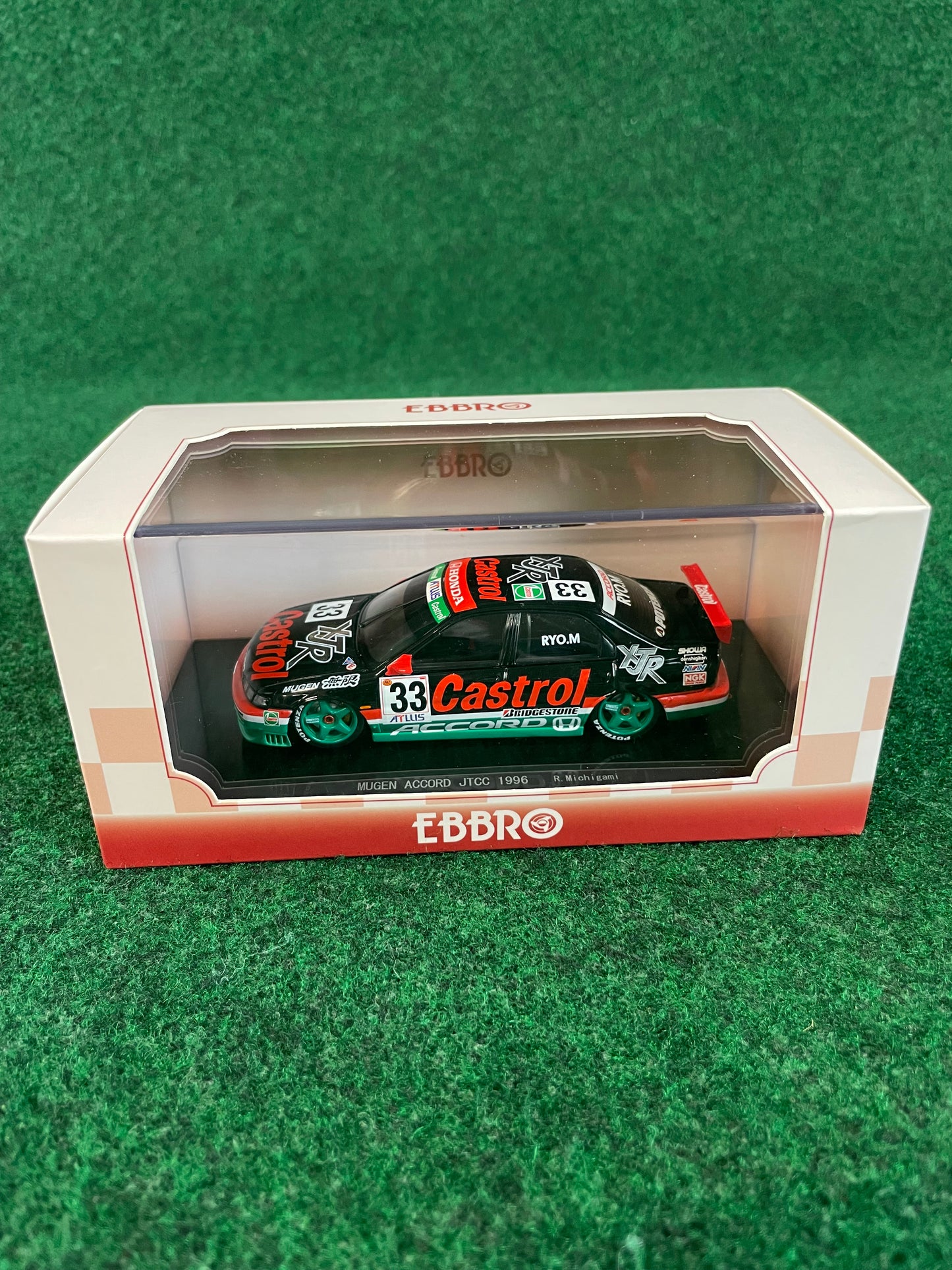 EBBRO Racing JTCC Castrol MUGEN Honda Accord #33 Ryo Michigami 1/43 Scale Diecast