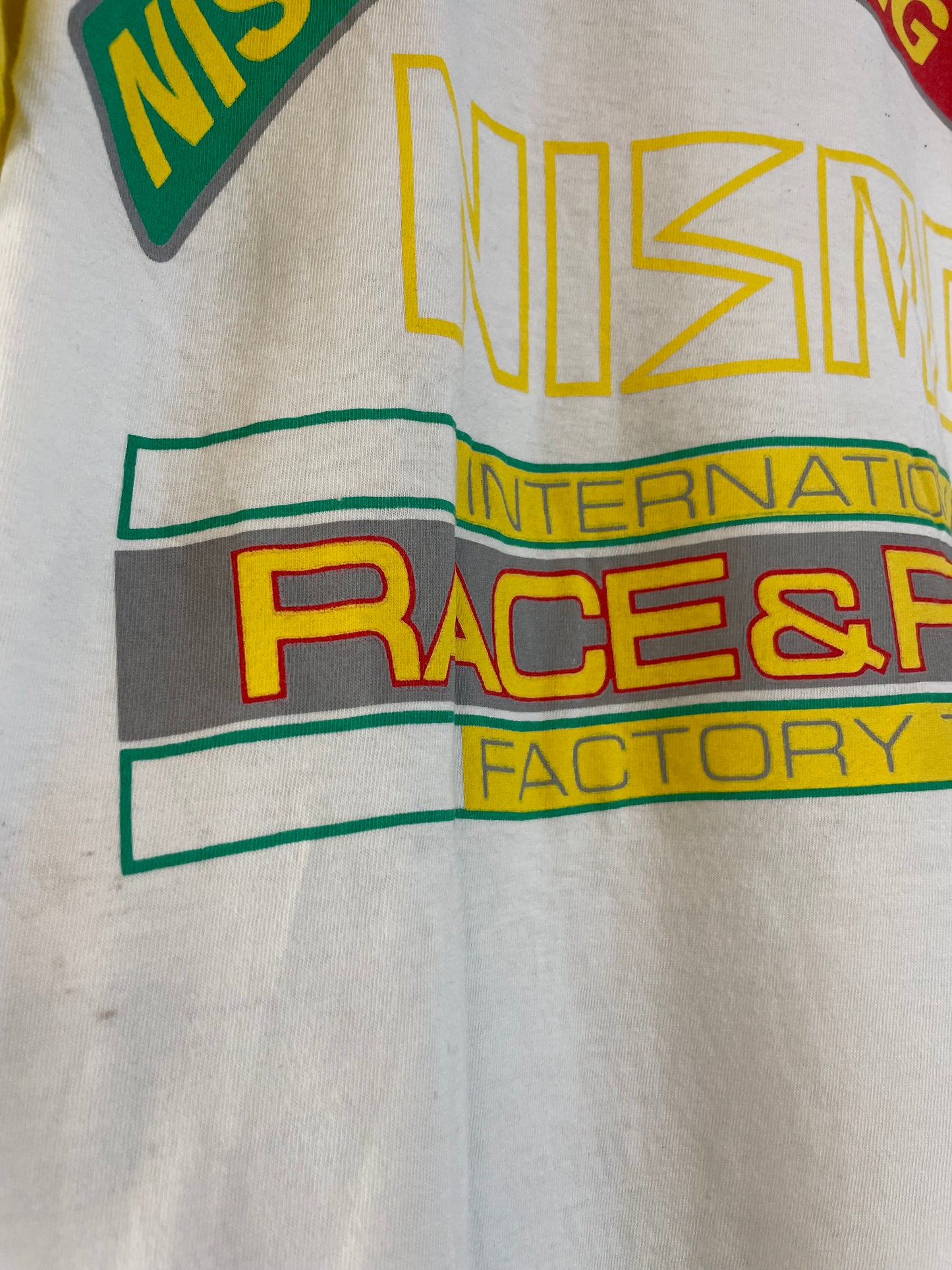 NISMO - Nissan International Race & Rally Team Vintage White/Yellow T-Shirt