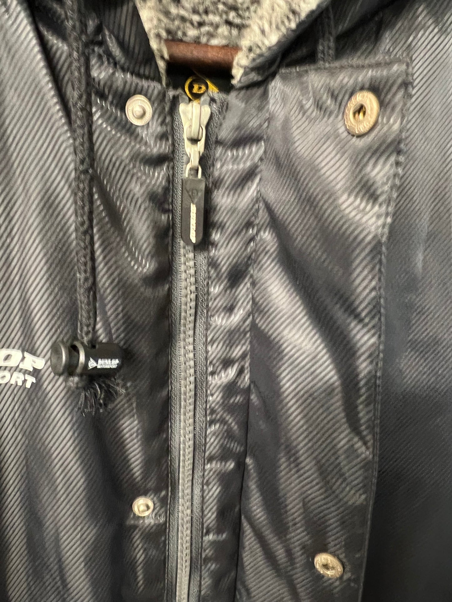 DUNLOP Motorsport - Insulated Fleece Lined Dark Grey Bench Coat