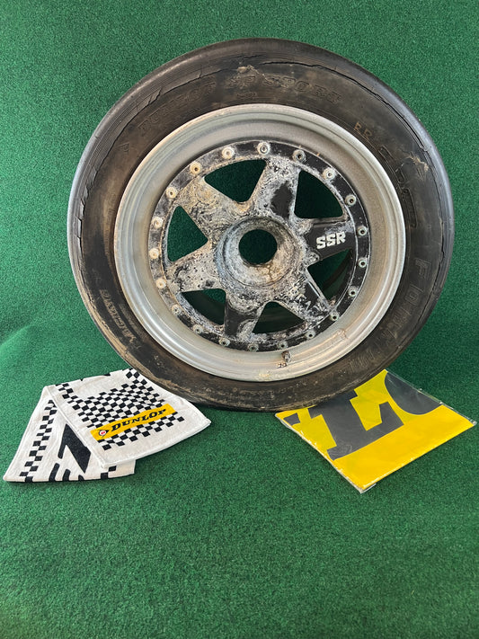 SSR & Dunlop - Japanese Group A Series Racing Vintage Centerlock Wheel & Tire Combo