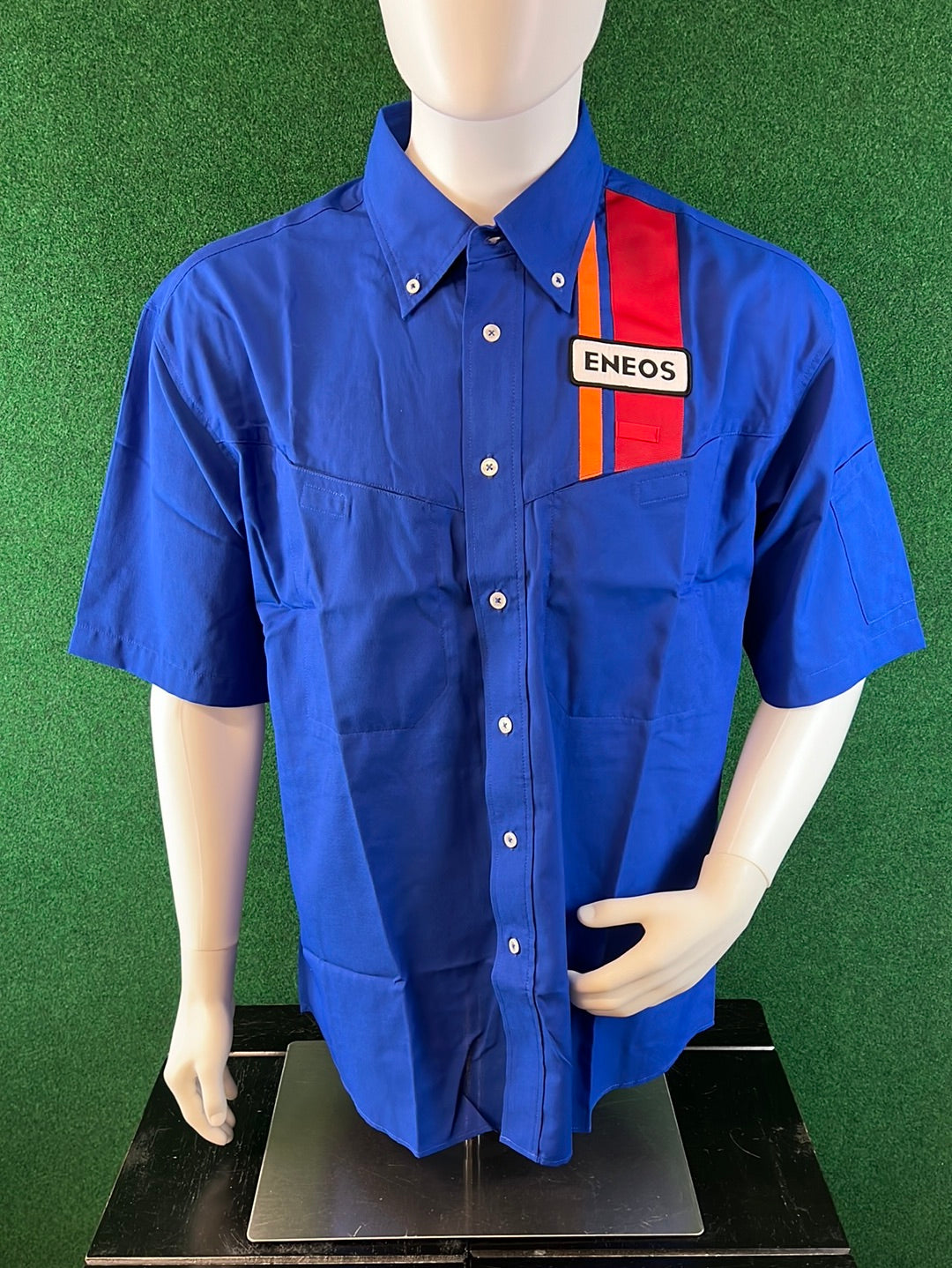 ENEOS - Japanese Service Station Employee Uniform Buttondown Short Sleeve Shirt - 3L