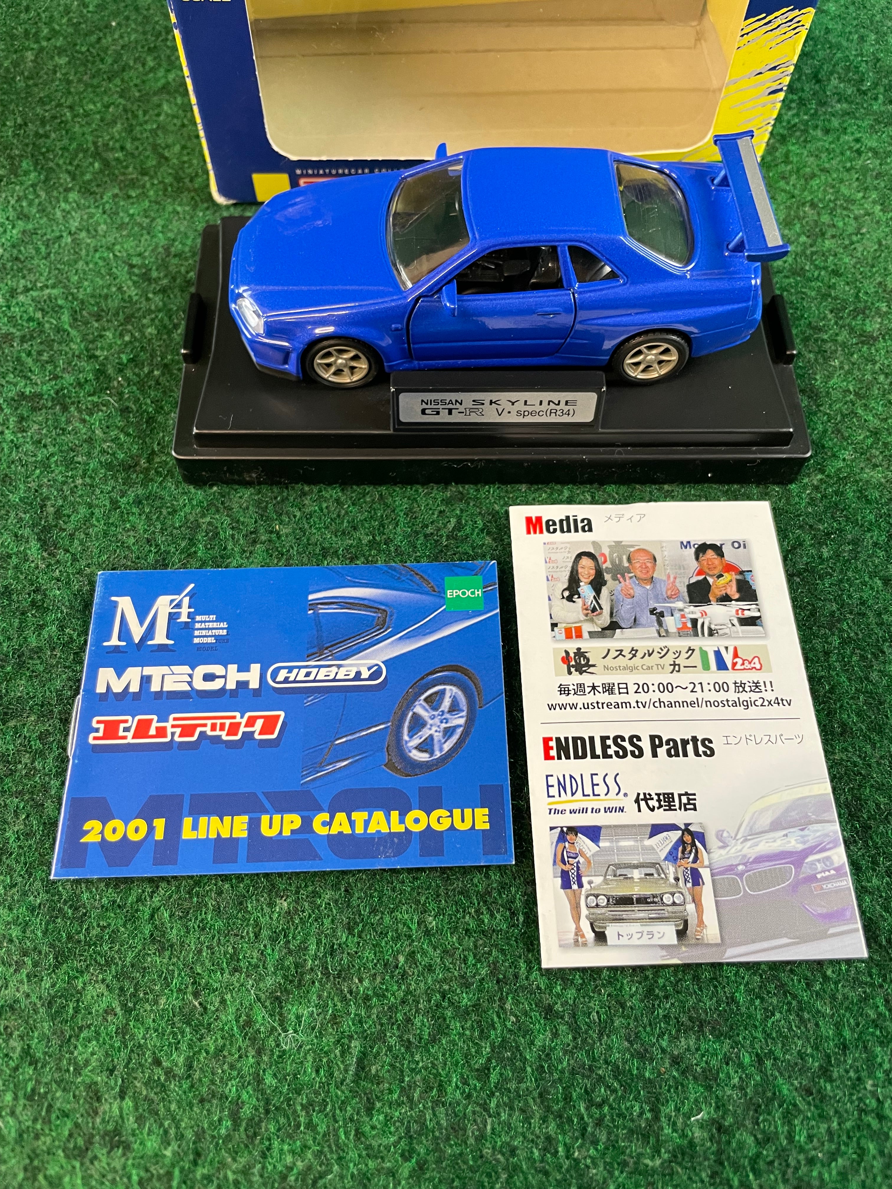 MTECH Nissan Skyline R34 GT-R - Blue 1/43 Scale Diecast