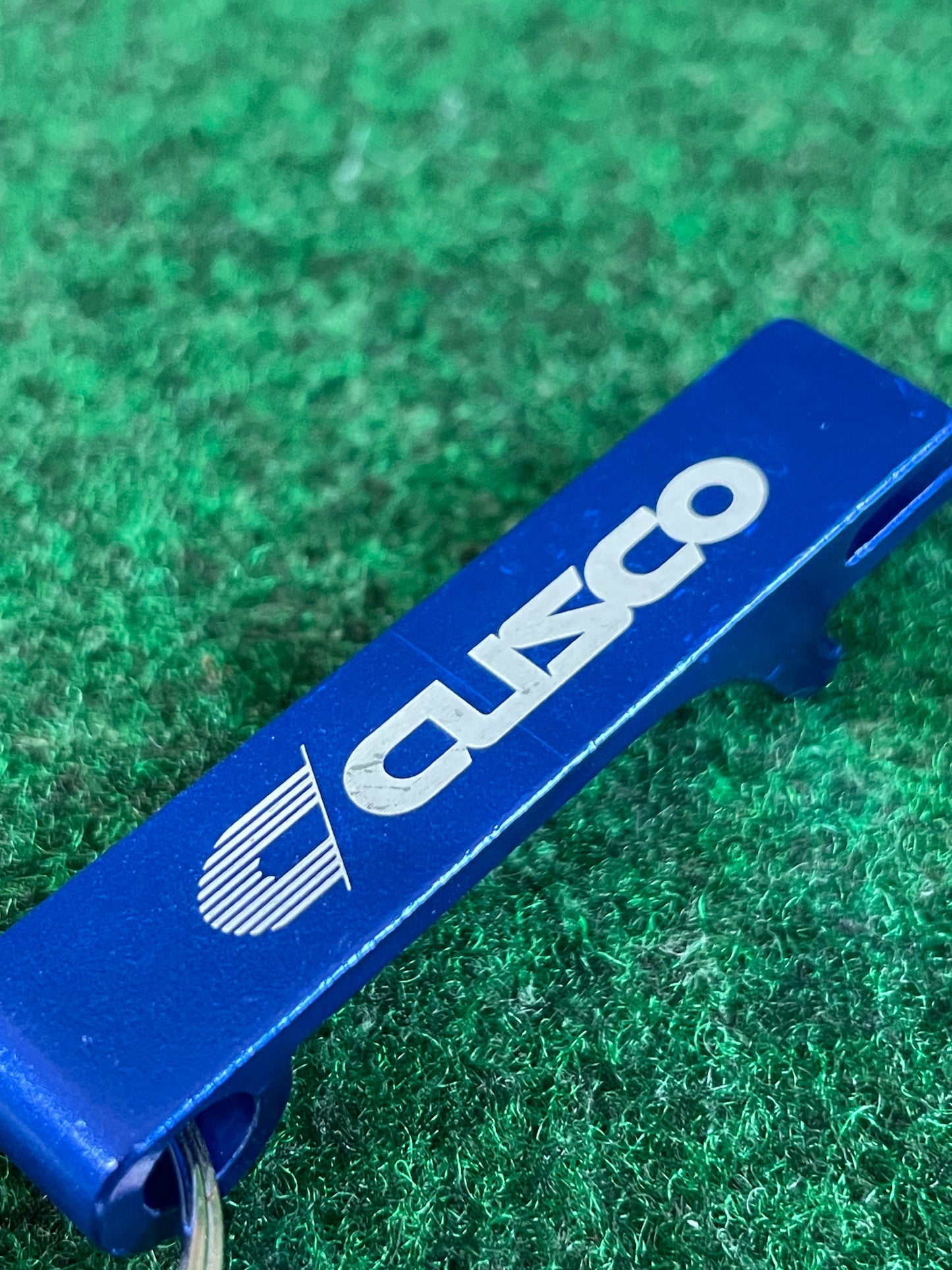 CUSCO - Blue Anodized Aluminum Bottle Opener Keychain