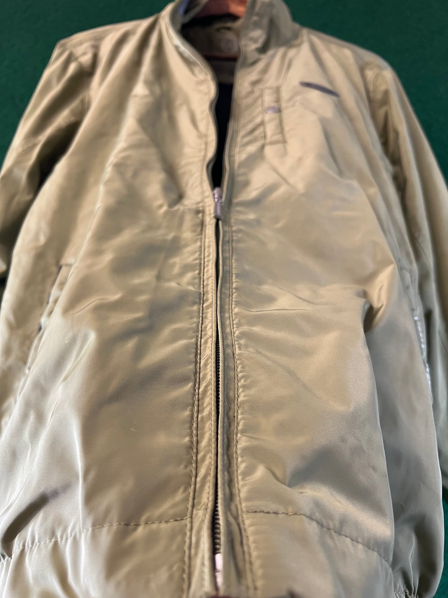 DUNLOP Motorsport -“Sports Oriented Since 1888” Olive Green Windbreaker Zip Up Jacket - LL