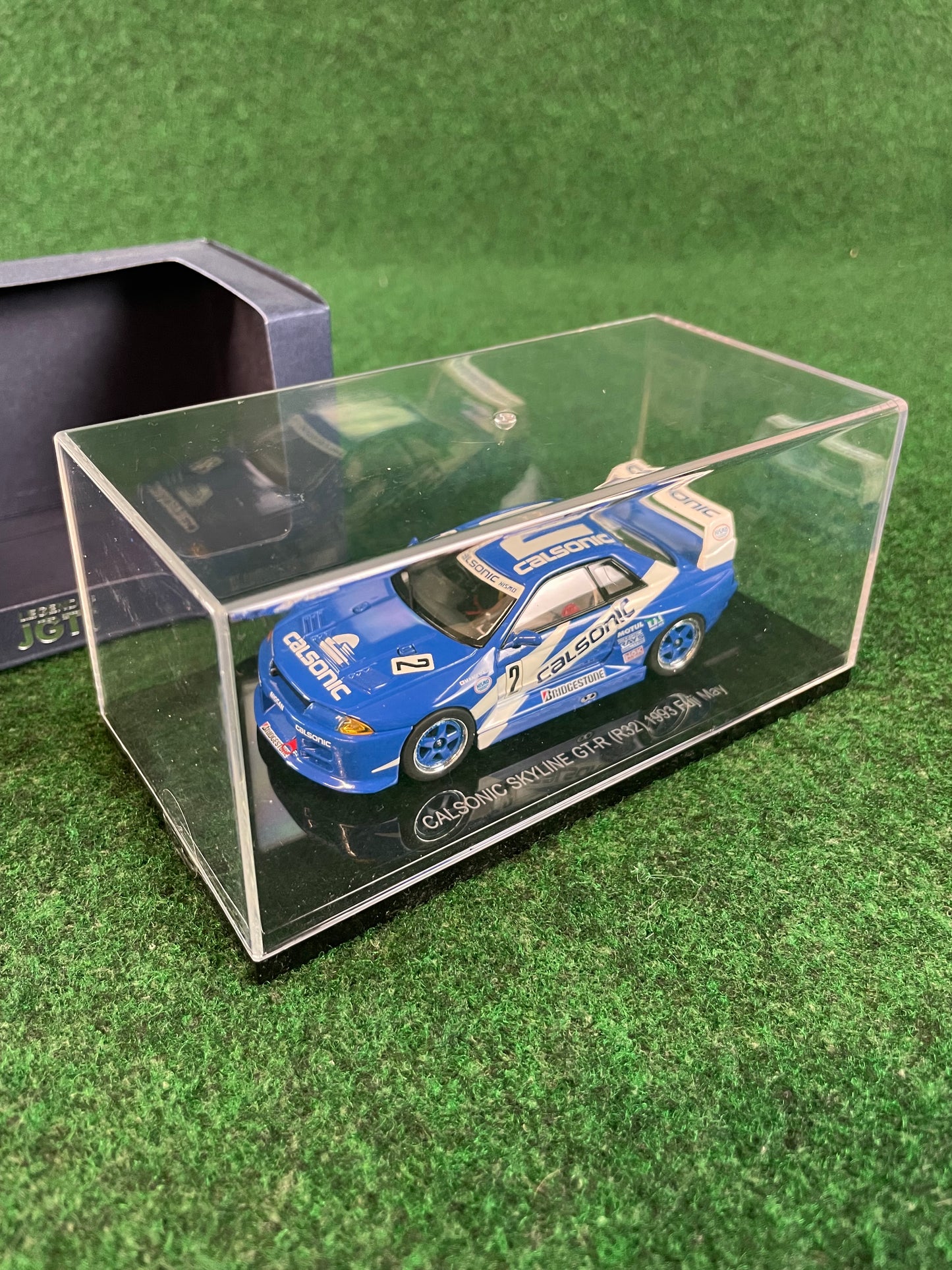 EBBRO JGTC Legends Calsonic 1993 Fuji May Nissan Skyline R32 GT-R 1/43 Scale Diecast
