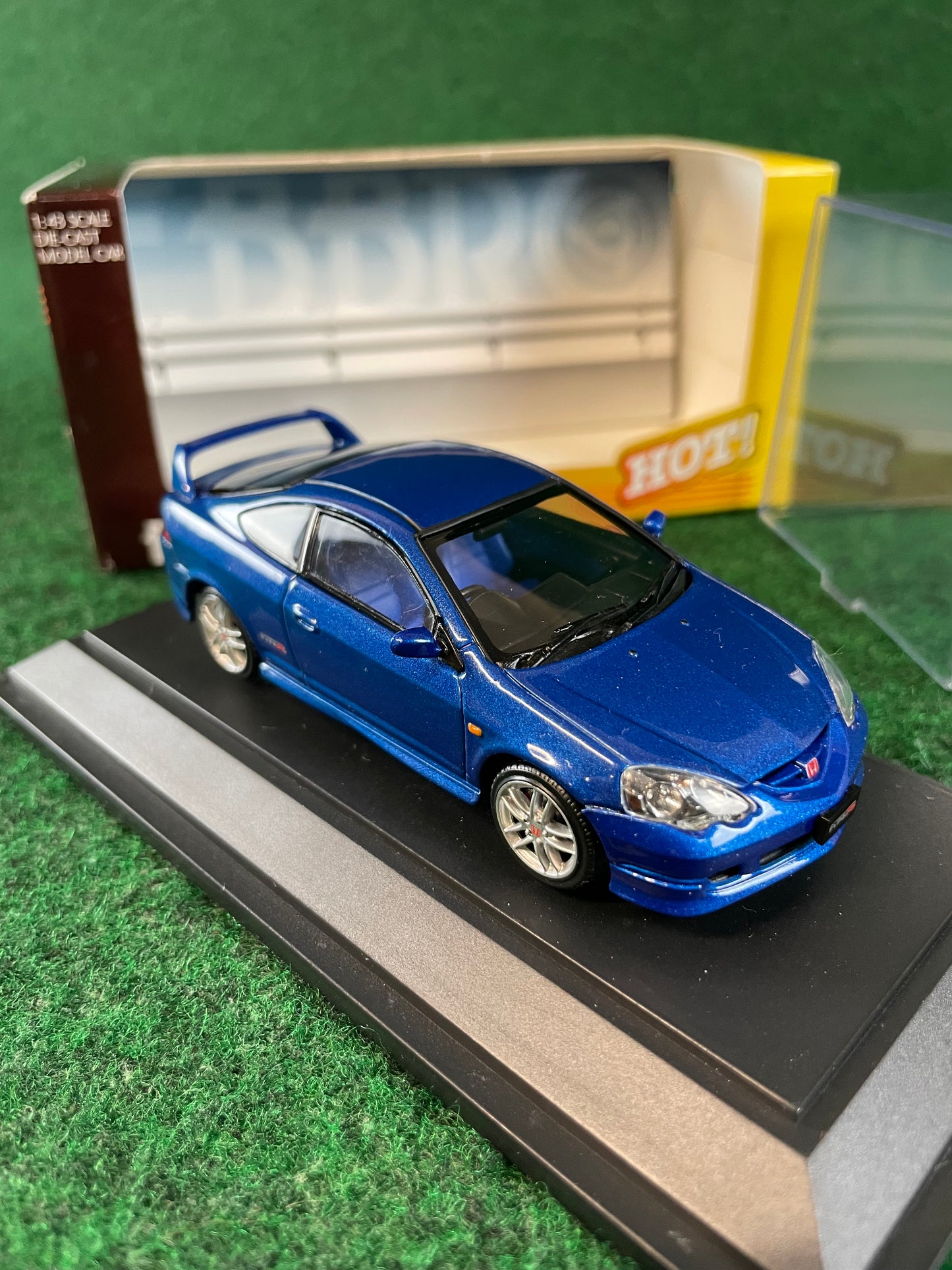 EBBRO HOT! MUGEN 2001 Honda Integra Type R DC5 (Blue) 1/43 Scale Diecast