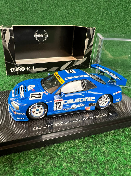 EBBRO P-4 - JGTC 1999 Calsonic Nissan Skyline R34 GTR 1/43 Scale Diecast