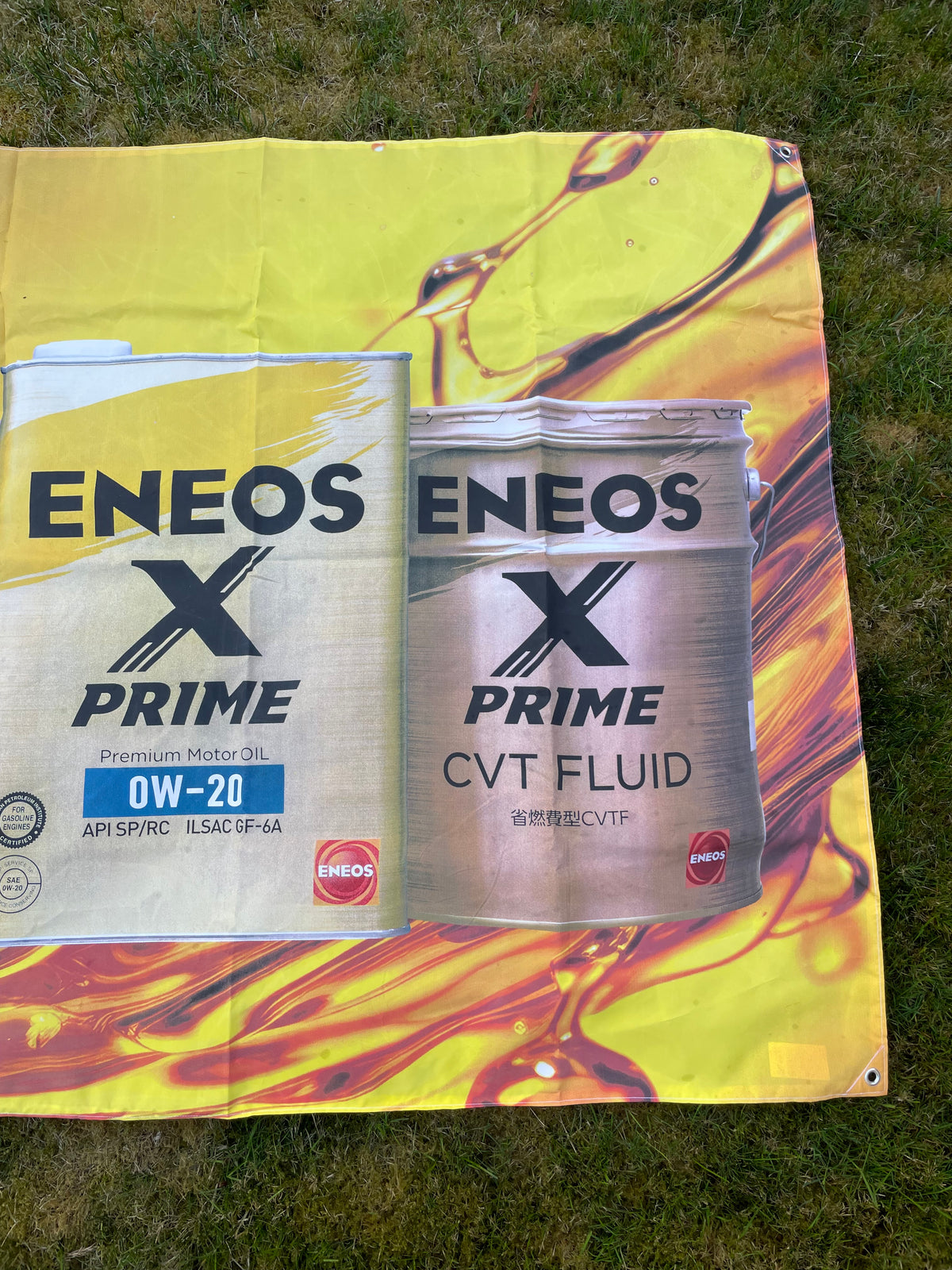 ENEOS X Prime Oil Large Japanese Retail Shop Advertising Banner