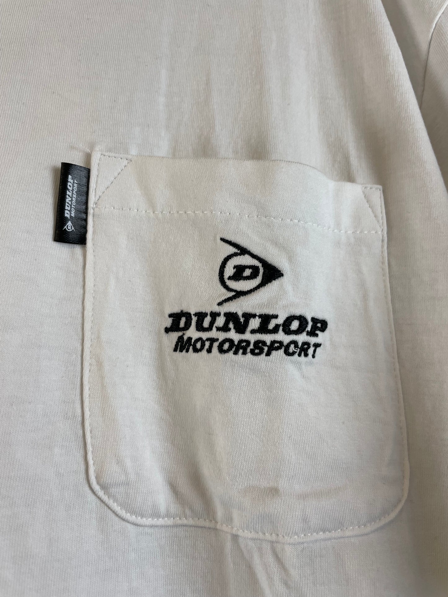 DUNLOP Motorsport - White Pocket T-Shirt