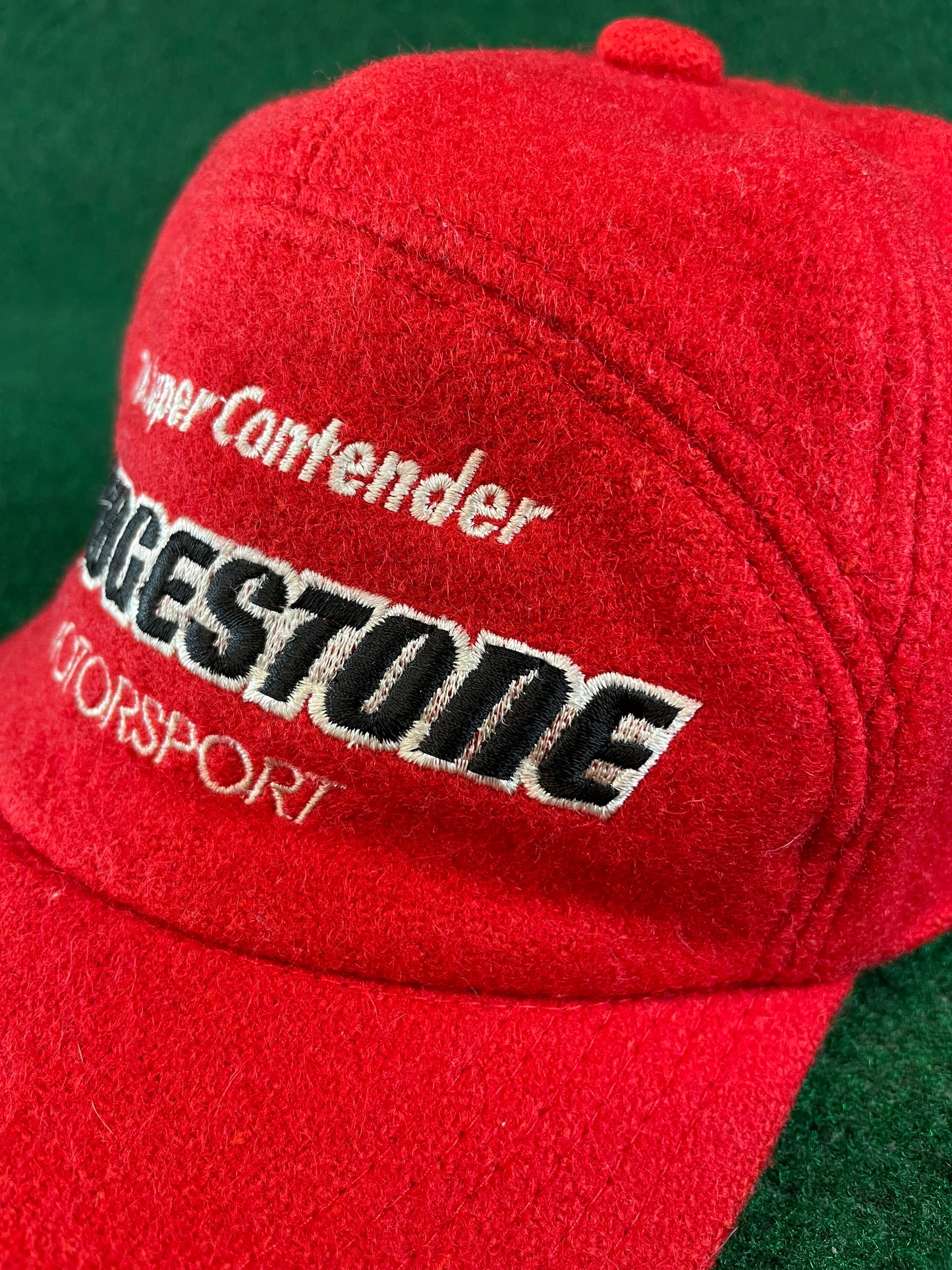 Bridgestone Motorsport - Vintage Red 7 Panel  Wool Hat
