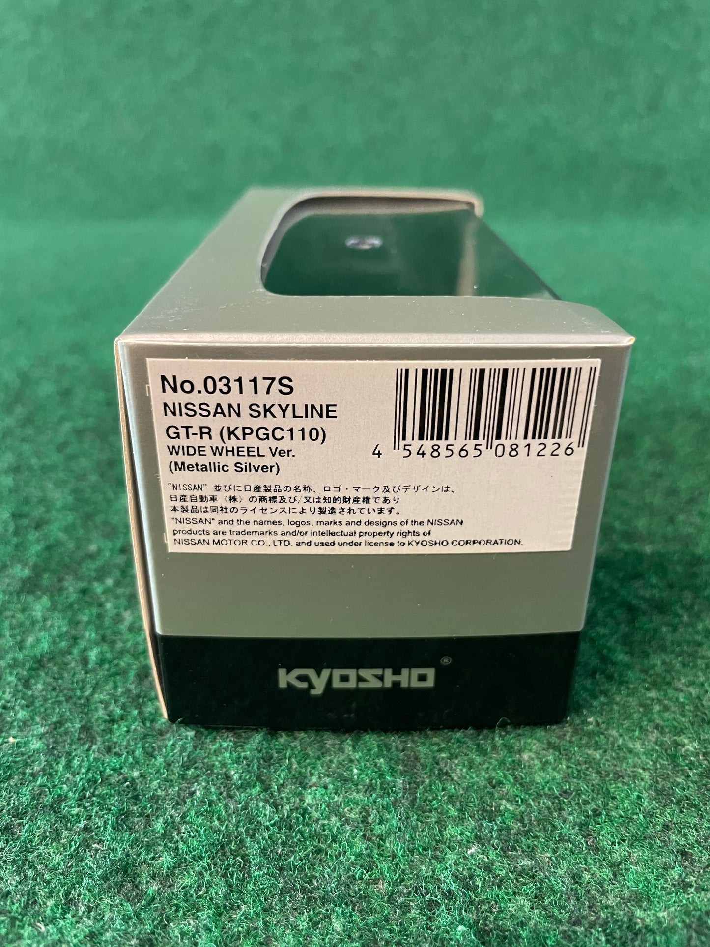KYOSHO - Nissan Skyline Ken Mary GT-R KPGC110 Wide Wheel Version (Silver) 1/43 Scale Diecast