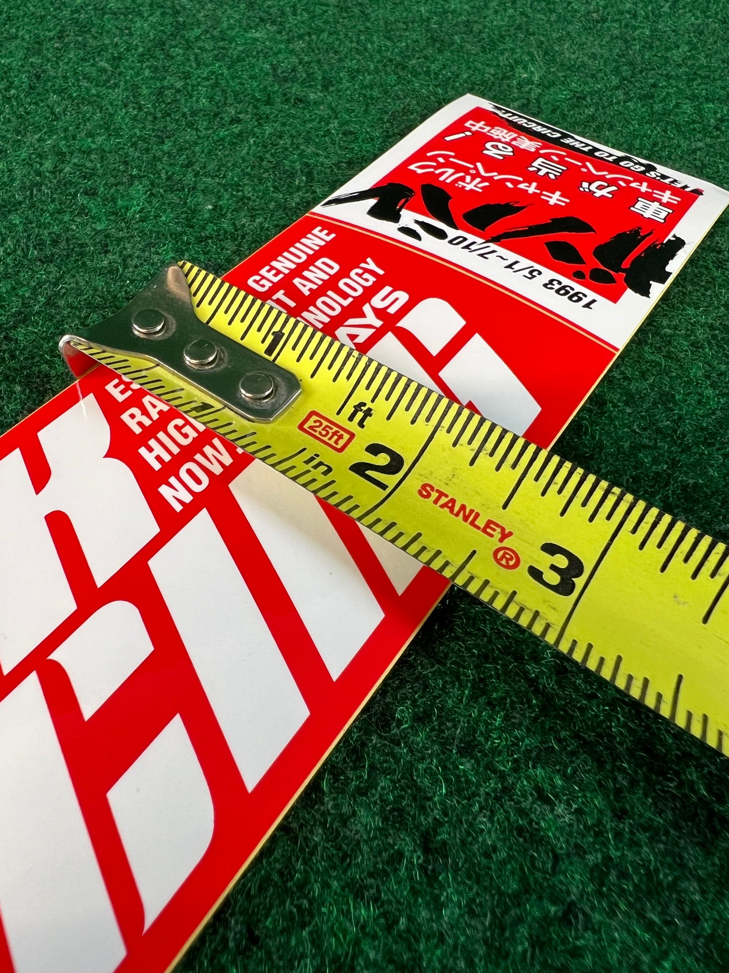 VOLK Racing RAYS Wheels - Red Old Logo Font Genuine Sticker