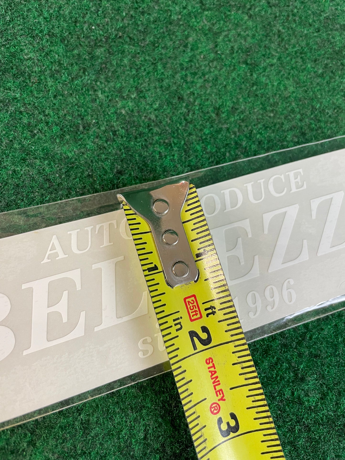 Auto Produce BELLEZZA - Since 1996 White Decal Sticker