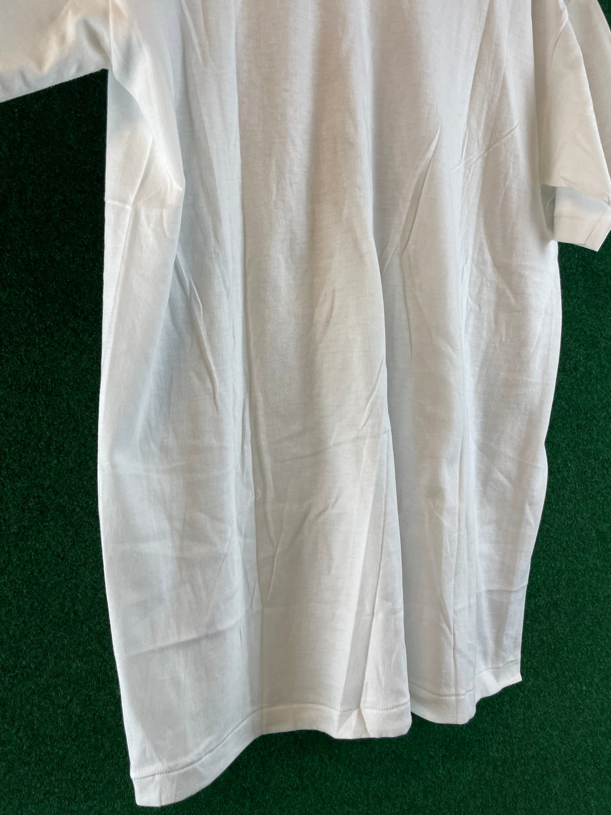Maze Circuit - Vintage Logo White T-Shirt (L)