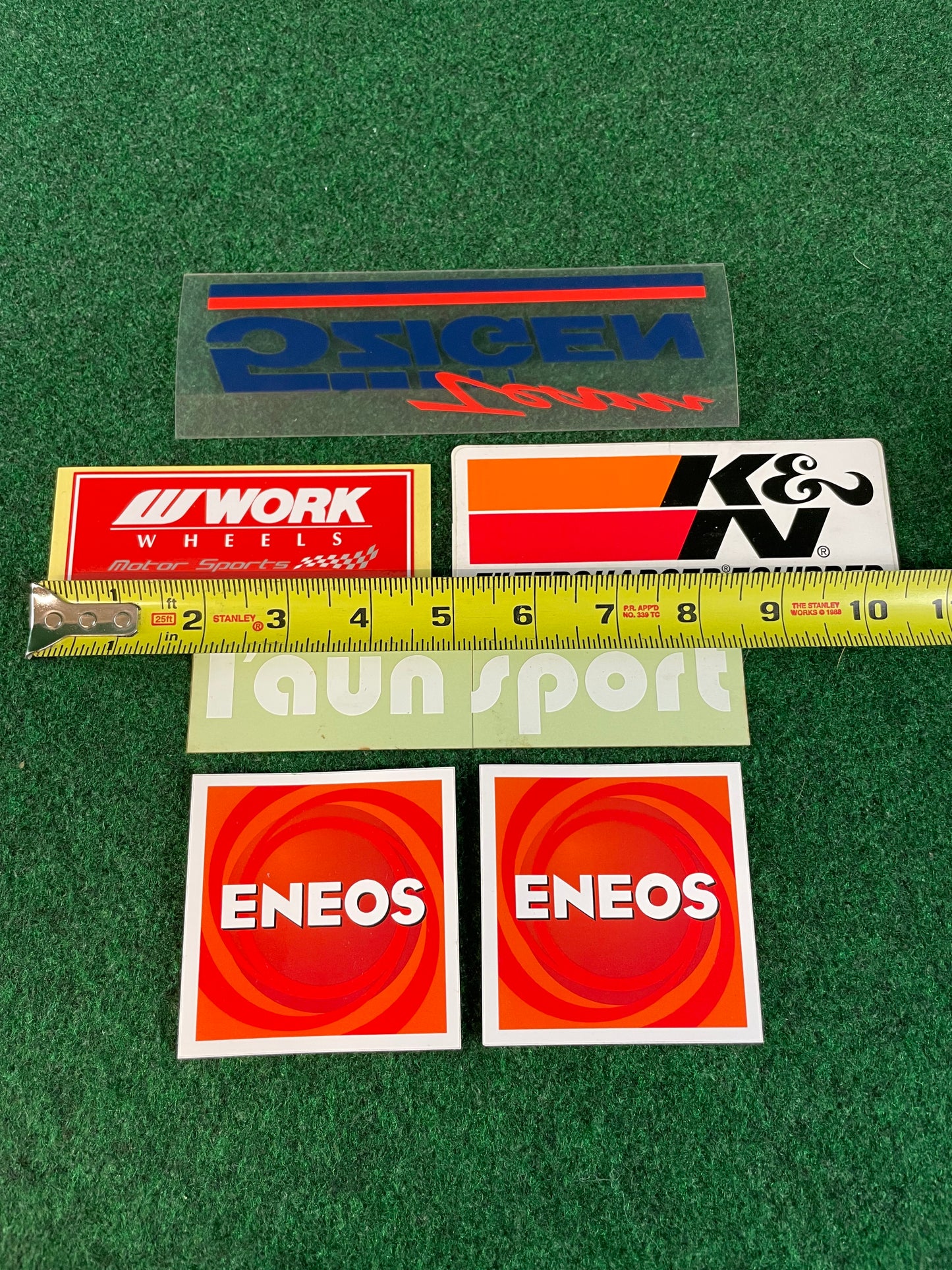 5zigen, Work Wheels, Launsport, ENEOS & K&N Sticker Set