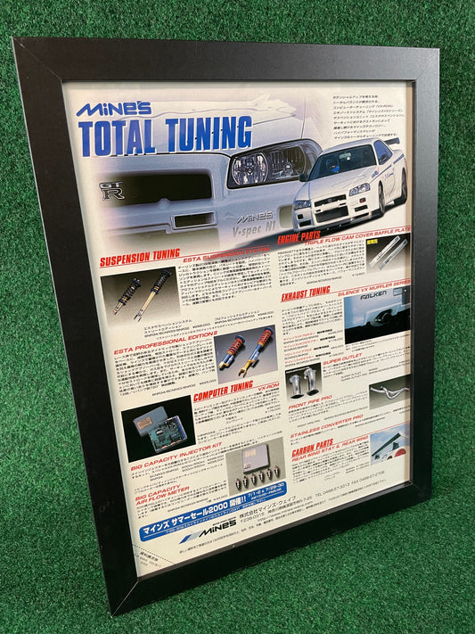 Mine’s  - Nissan Skyline R34 GT-R Products Framed Advertisement Page Picture