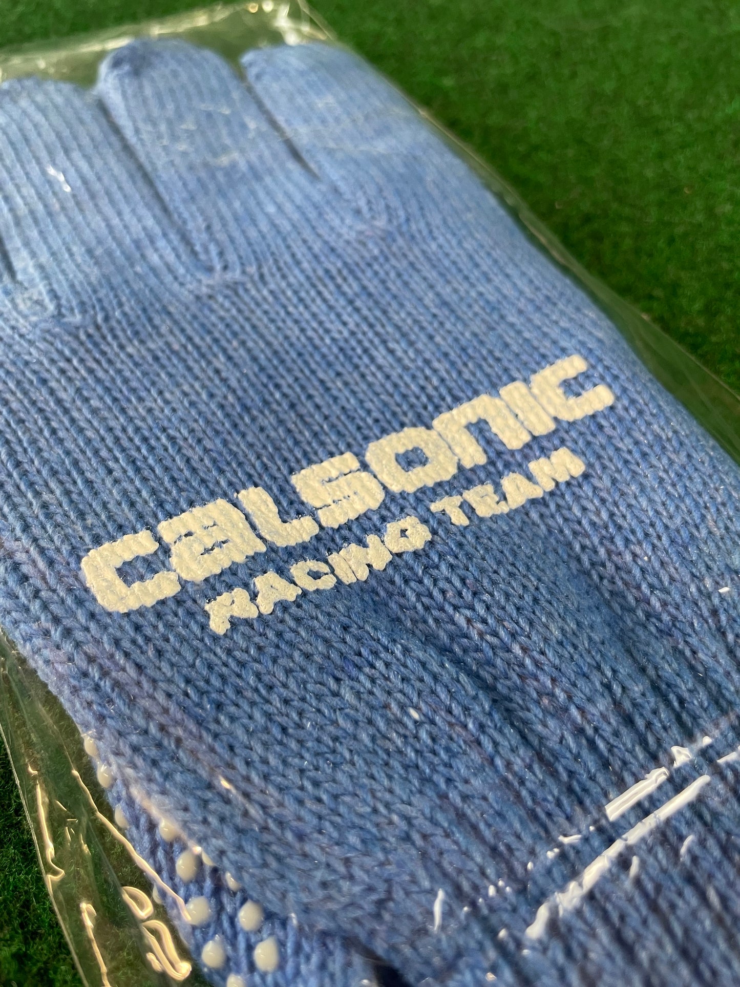 Calsonic Racing Team - Blue & White Vintage Knit Work Gloves Set