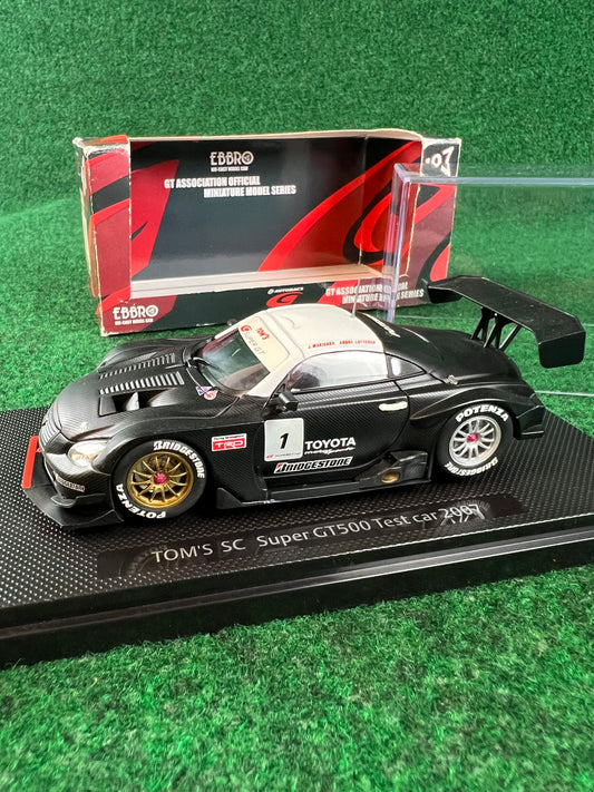 EBBRO - SuperGT 2007 Lexus SC SC430 Tom’s Test Car 1/43 Scale Diecast