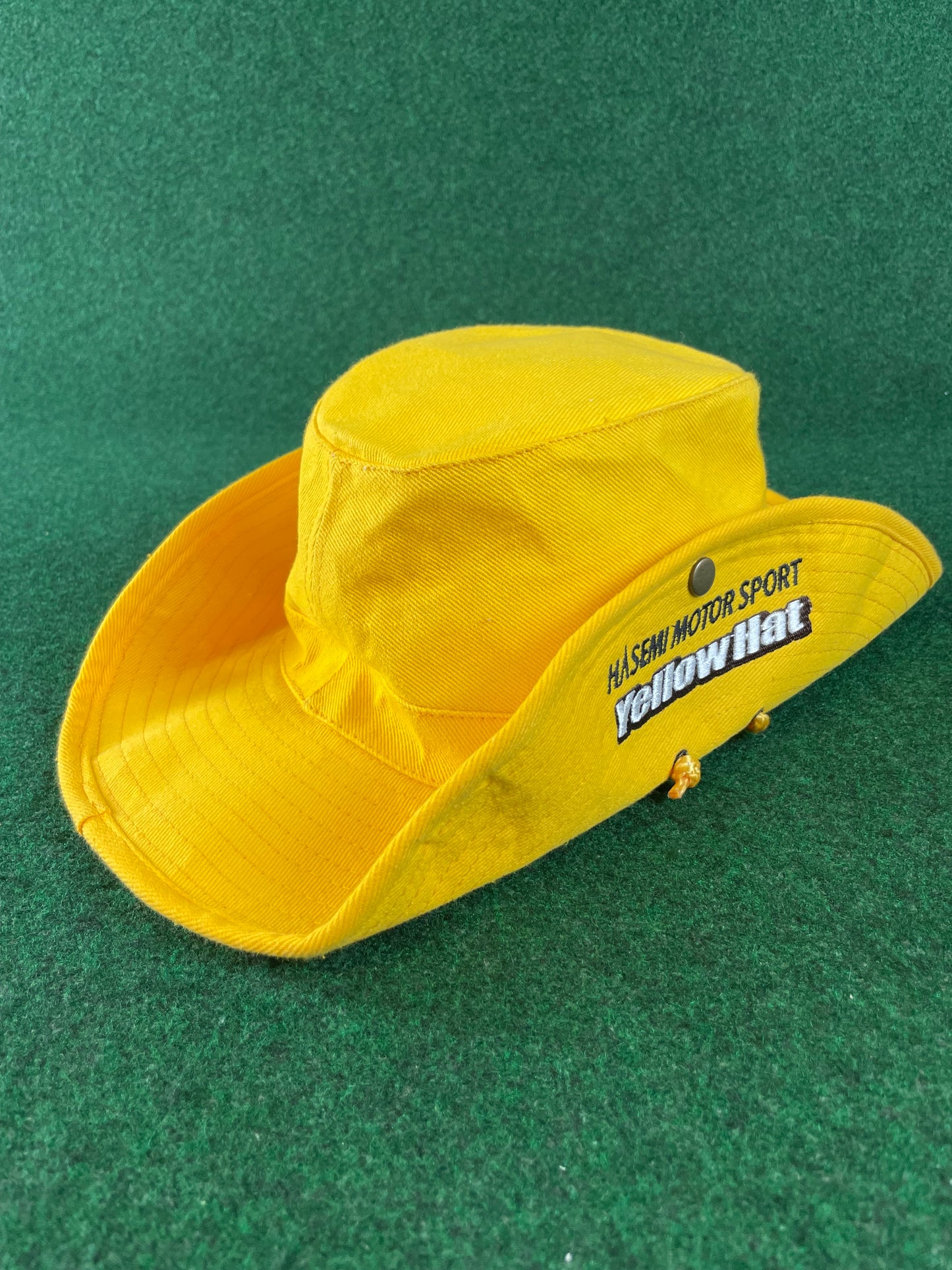 YMS SuperGT Yellow Hat & Hasemi Motor Sport Drawstring Bucket Hat
