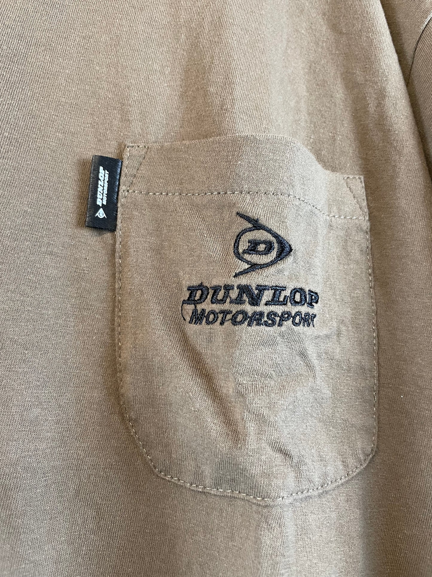 DUNLOP Motorsport - Tan Pocket T-Shirt