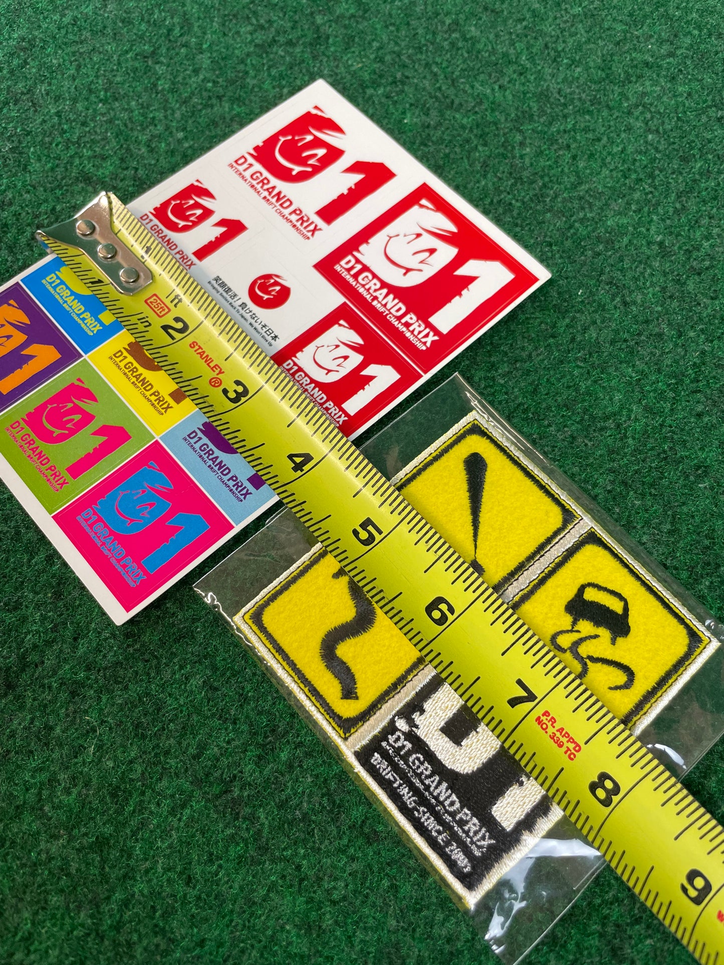D1GP - D1 Grand Prix Drift Event Sticker Sheet and Iron On Patch Set